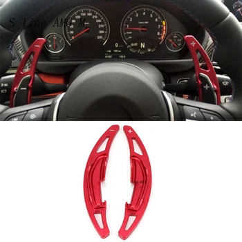 

Car styling for BMW M2 M3 M4 M5 M6 X5M X6M teering Wheel Shift Paddle Extension Shifters Replacement Covers Stickers Accessories