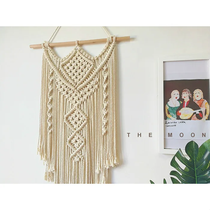 

Indian Handmade Macrame Hanging Decorations / Bohemian Handwork wall tapestry living room bedroom wall decoration