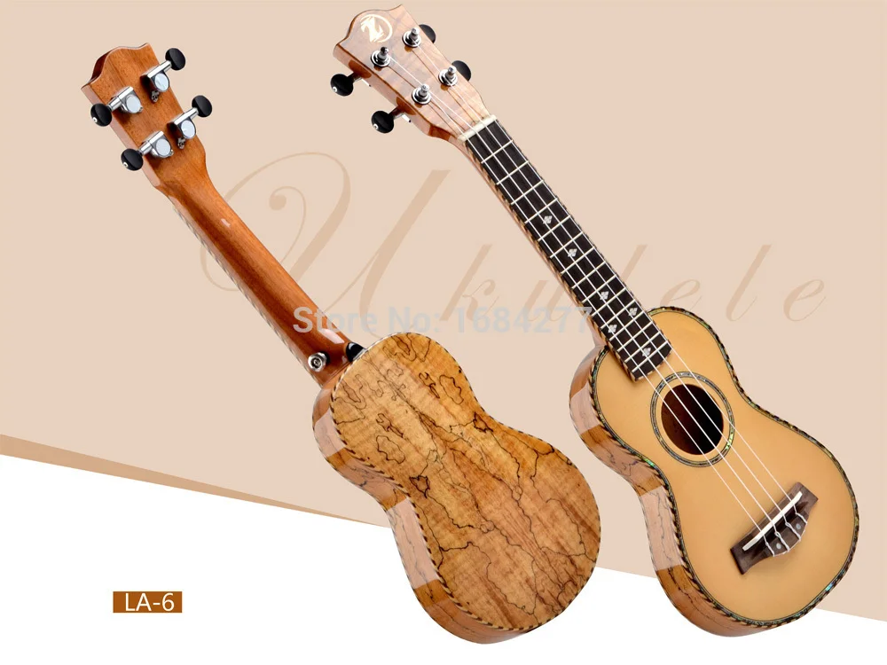 IZ original logo Ukulele guitar,21 inches burl wood pattern Ukulele