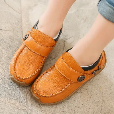

NEW KIDS Performance Shoes Top Genuine Leather Boys Shoes Fashion Hook & Loop For Toddler & Littler & Big Child Size 21-37