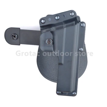 

Tactical Airsoft Rotating Paddle Right Hand Concealment 360 Degree Rotation Holster For Glock 17 Glock 18C