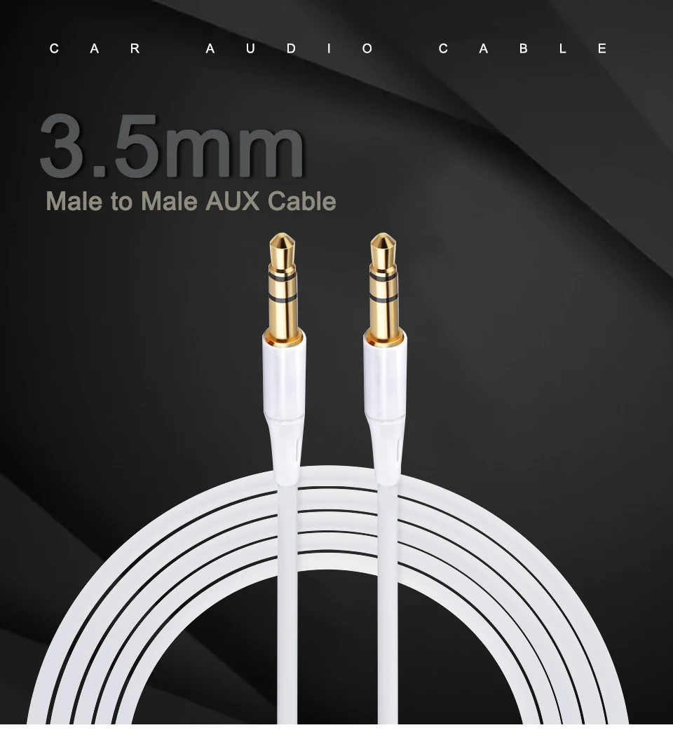 AUX Cable Jack 3.5mm Audio Cables Speaker Male to Male Jack For iPhone 6 Samsung galaxy s8 Car Headphones AUX Cord Wire Line (1)