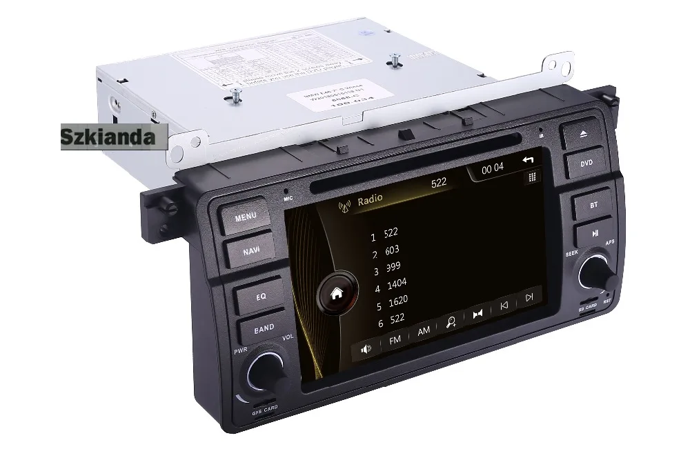 Автомобильный DVD плеер 7 дюймовый 2Din Android 10 для BMW E46 M3 с 3G GPS BT Радио USB SD Руль
