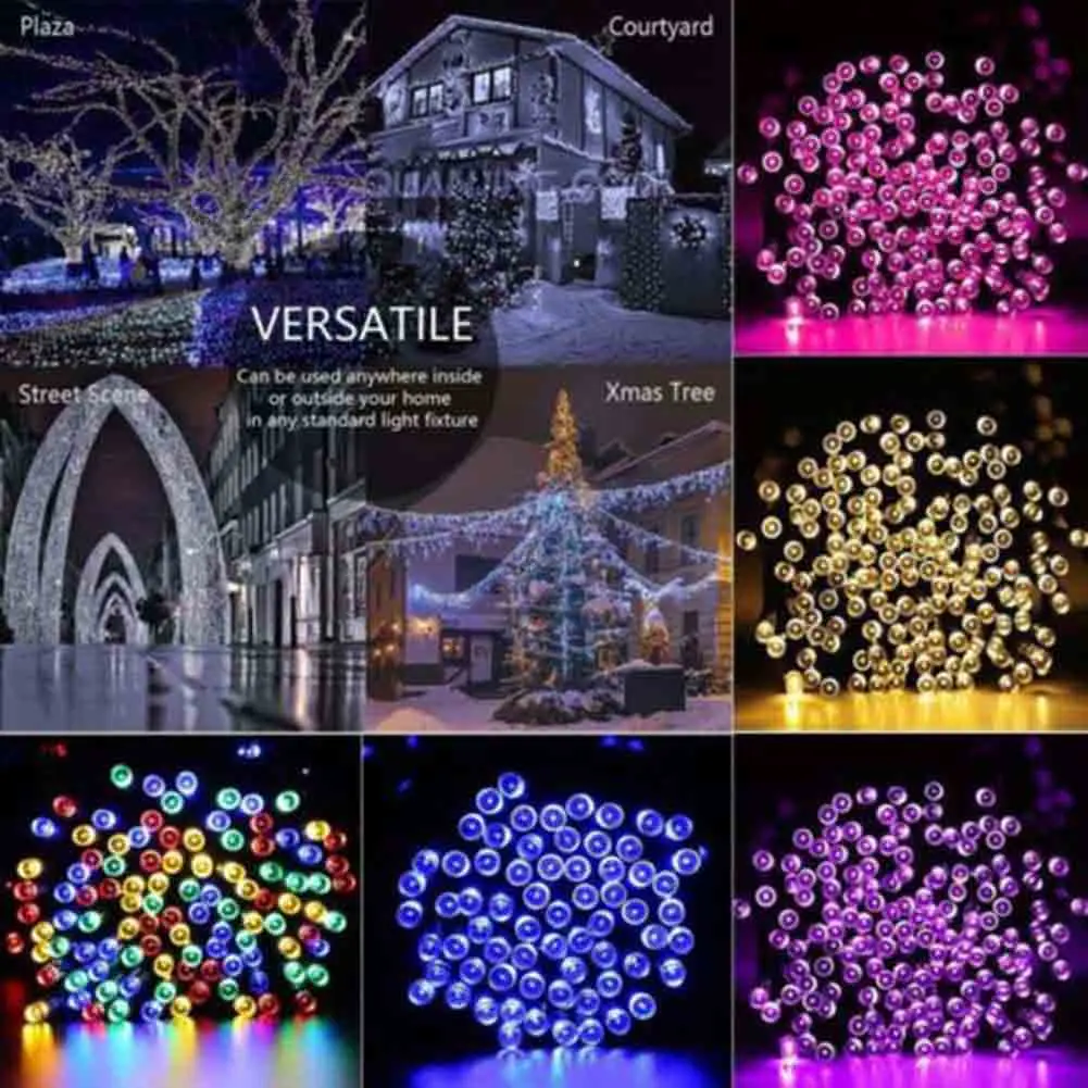 

HOT Decorative Solar LED Lights String Light for Outdoor Wedding Party Seasonal Decorations NDS66