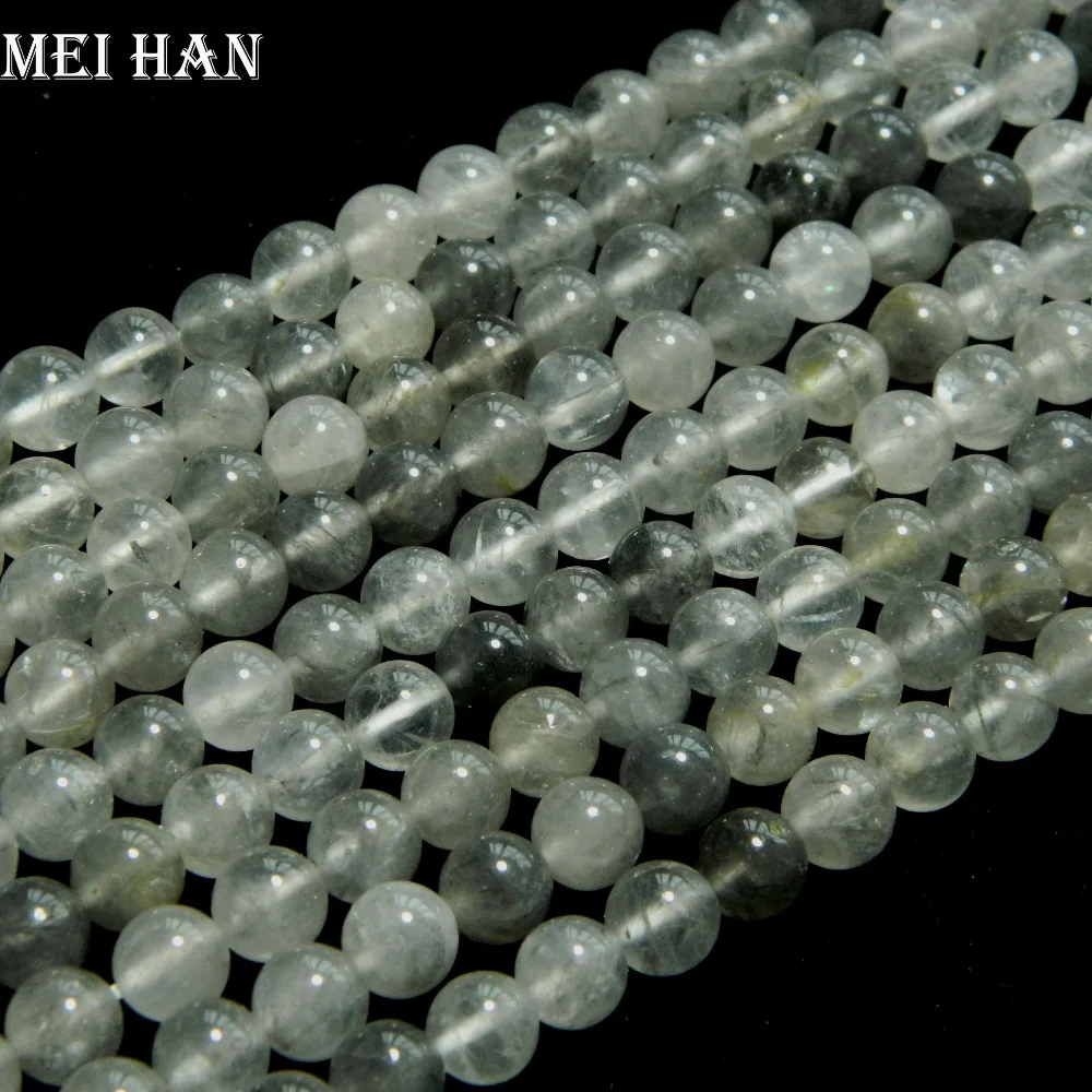 

Wholesale (2 strands/set) 8mm natural cloudy quartz smooth round loose beads for jewelry making diy design bracelet necklace