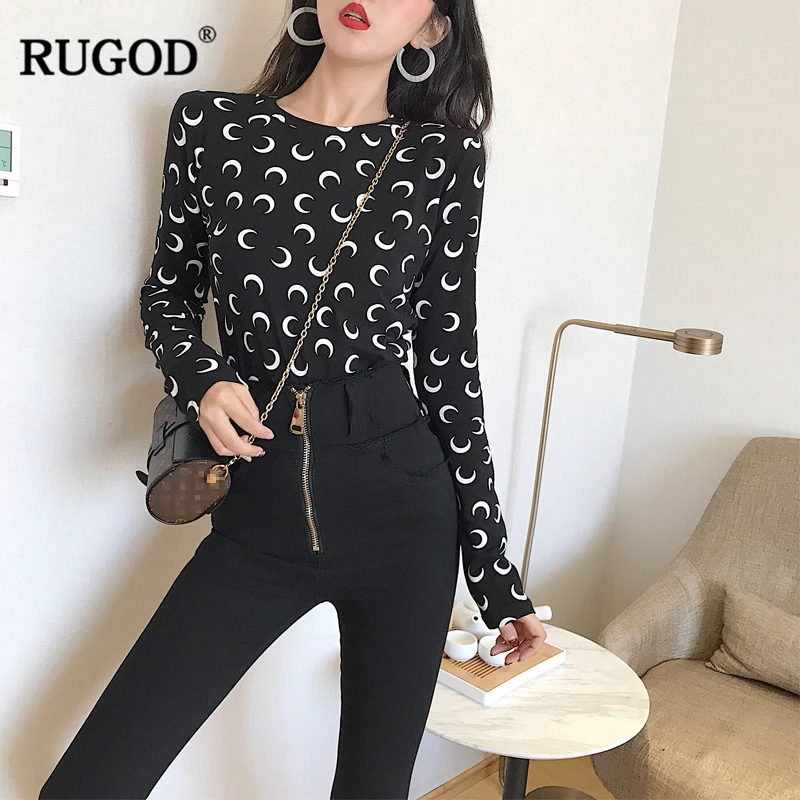 

RUGOD 2019 New Fashion Female Ankle-Length Pants England Style Skinny Zipper Fly Solid High Waist Pencil Pants For Women