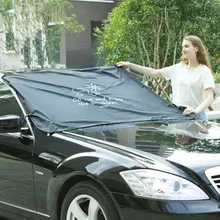 Cartoon Car Front Windshield Sunshades Auto Sun Shade Exterior Half Cover Solar Protection Car-Styling Automobiles Accessories