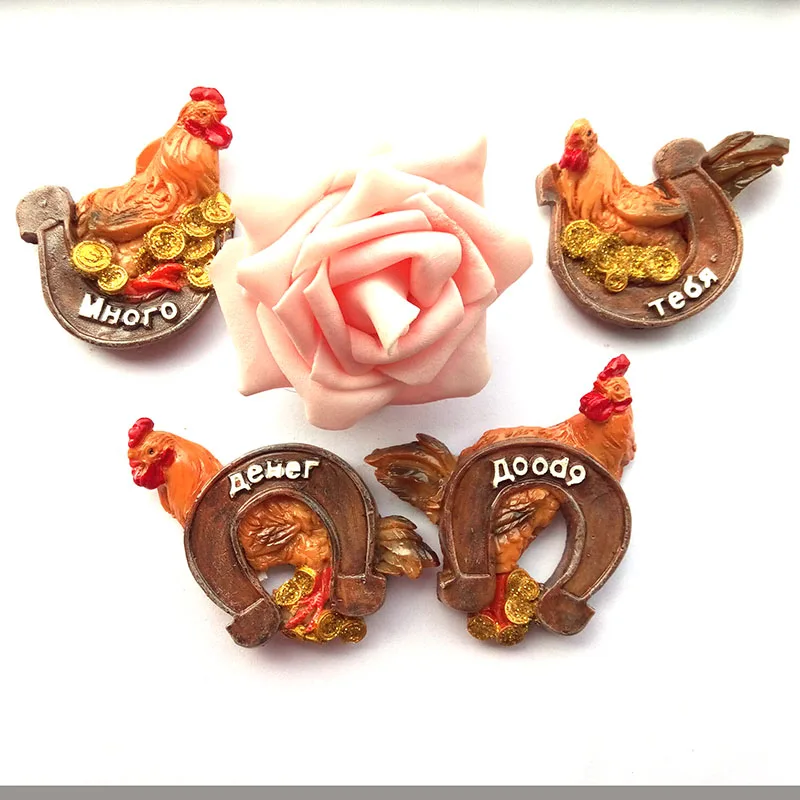 

factory directly sell zodiac chicken fridge magnet for kids