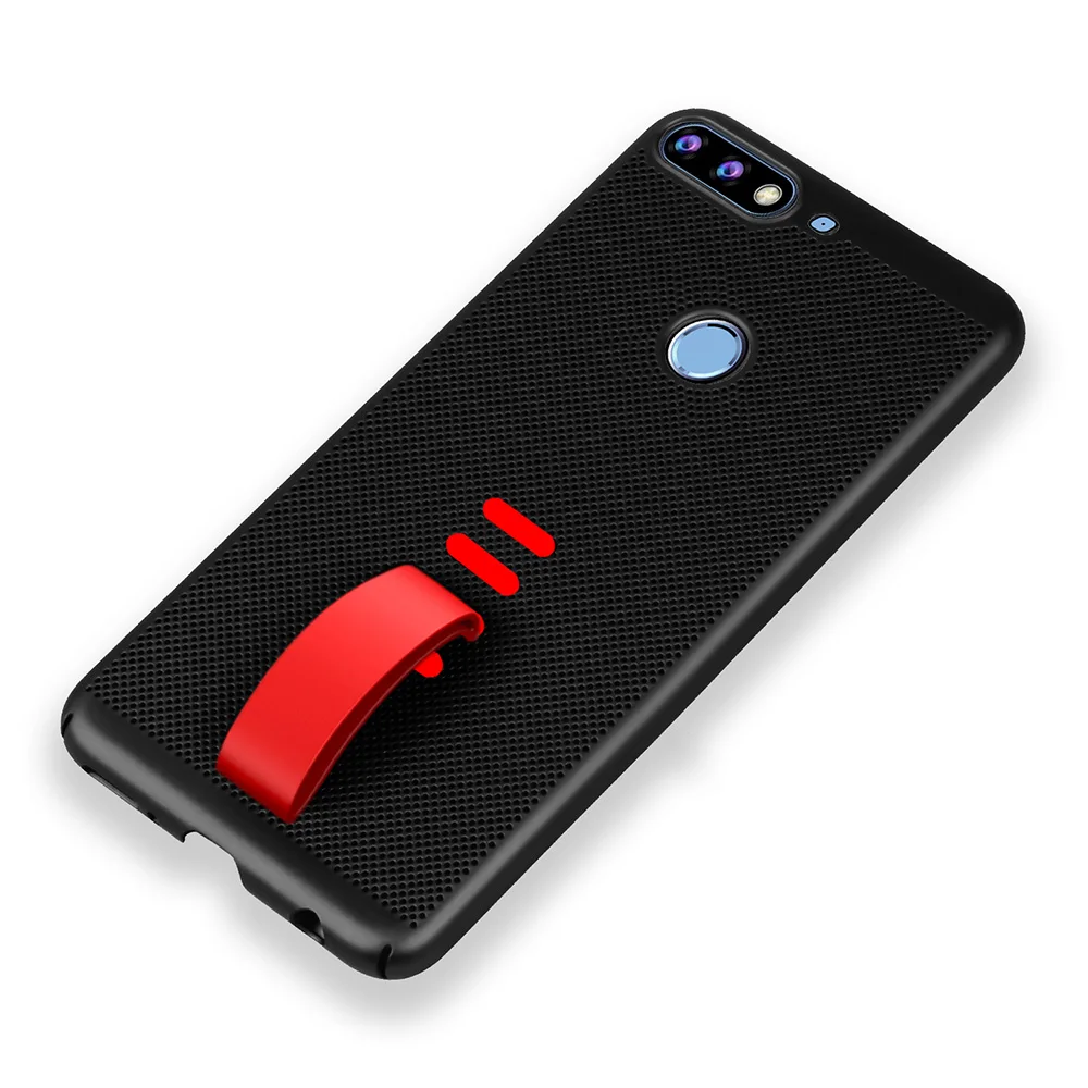 KHW1963B_1_Heat Dissipation Hollow Phone Case For Huawei Honor 7C Pro 5.99 inch