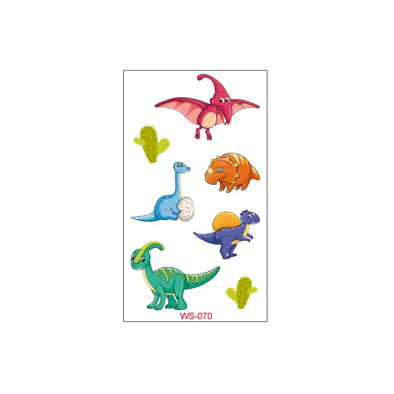 13 шт. милые Временные татуировки динозавра из мультфильма, стикер динозавра, тату для боди-арта для мальчиков, принадлежности для дня рождения, детские игрушки