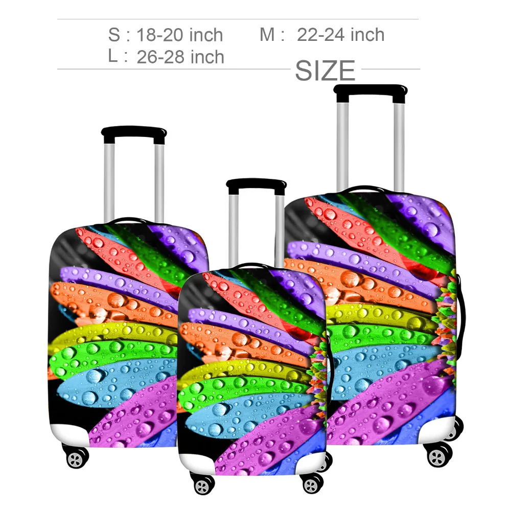 

Floral Prints Travel Suitcase Cover For 18-28" Trolley Rolling Luggage Suitcase Protective Dust Covers Travel Luggage Bag