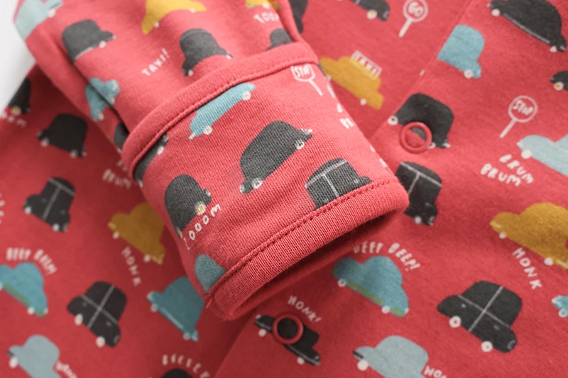 Macacão de Bebê Macacão de Algodão dos Desenhos Conjunto de Pijamas Roupas de Bebê da Menina do Bebê Recém-nascido Dormirsuit Animados Menino Macacão 3 Pçs 0-12m 23 Mamãe e Bebê
