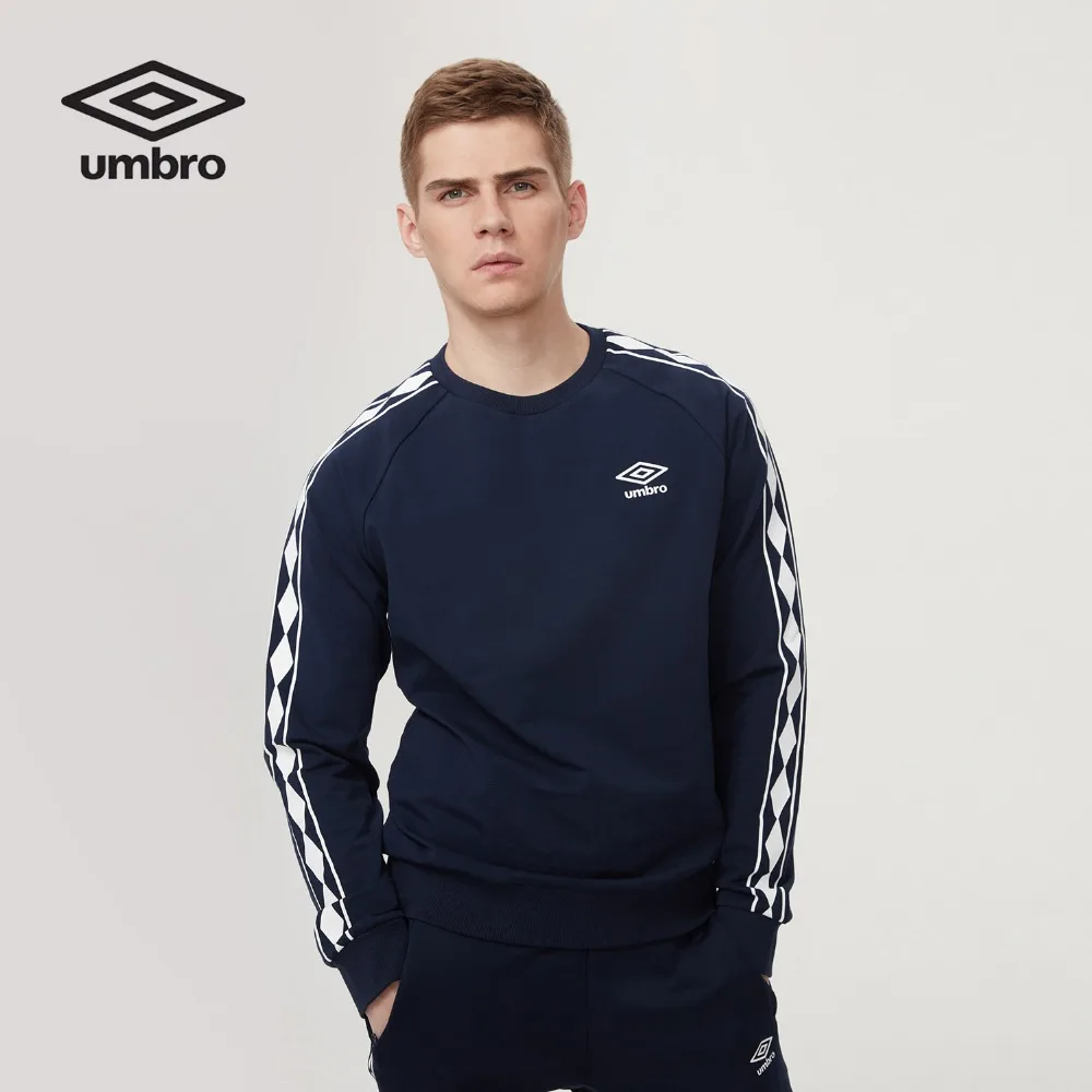 Umbro New Autumn Men's Sweater Black Sport Coat Cotton All Match