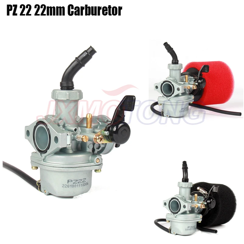 Карбюратор двигателя PZ22 22 мм и воздушный фильтр 38 для Keihin 125cc KAYO Apollo Bosuer XMoto Kandi
