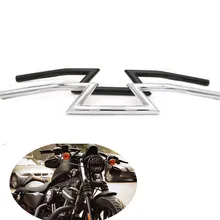 Сталь " ручка мотоцикл черный 25 мм/1 дюймов ручка Z-Bars для Harley Sportster Softail Fat Boy Dyna Street Fat Bob FXD