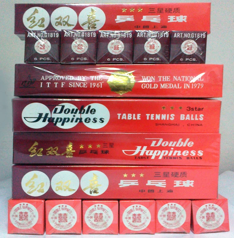 1980s Classic Dhs Original 38mm 3star Celluloid Table Tennis Balls
