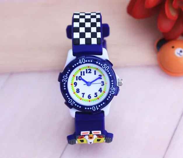 

Children Quartz Watch Cartoon Football Bracelet Silicone Wristwatch for Boys Cute Gift Fashion 3D Racing Car Kids Watch Clock