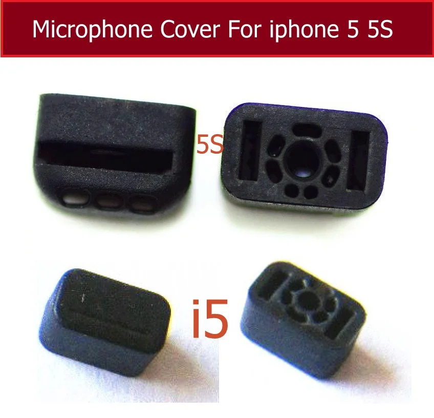 

Original Premium Microphone rubber protective sleeve for Apple iPhone 5 5S Transmitter silicone sleeve Replacement repair parts