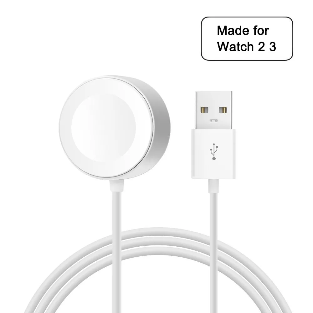 

Magnetic Wireless Charger for Apple Watch 42mm 38mm Portable Charger Pad for iwatch 1 2 3 3.3 ft/1.0m Charging Cable
