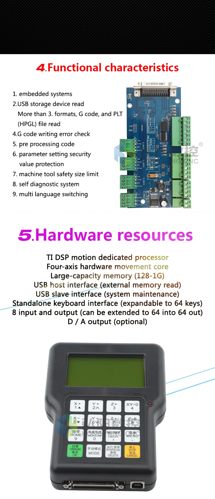 HYCNC DSP 0501 3 оси ручка пульт дистанционного управления системой заменить dsp a11 для фрезерный станок с ЧПУ гравировальный станок аксессуары