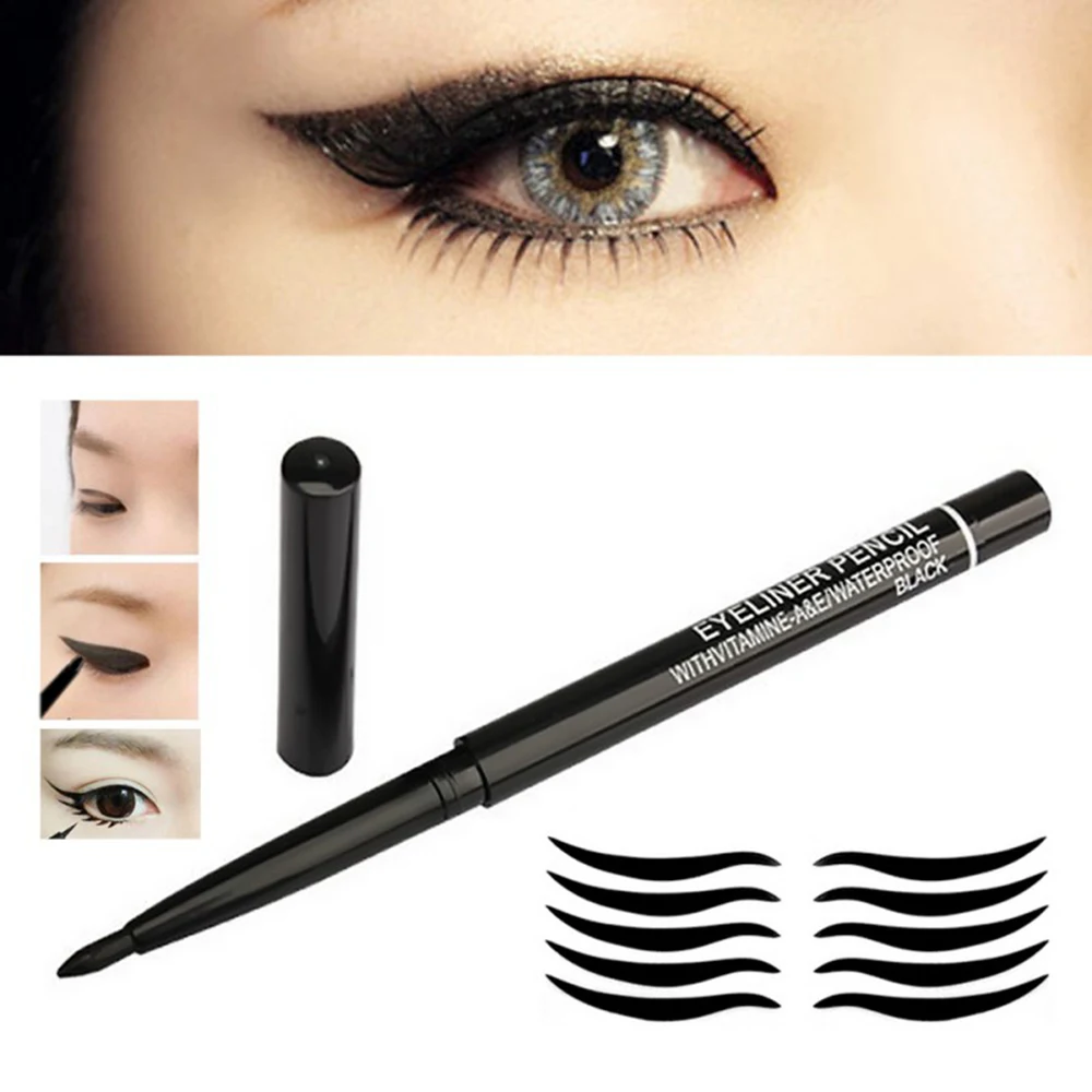 automatic rotating eyeliner Black waterproof and sweatproof eyeliner not blooming eyeliner eye makeup TSLM1