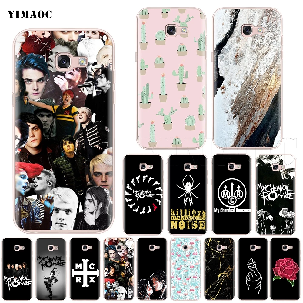 Силиконовый чехол YIMAOC My Chemical Romance MCR для Samsung Galaxy S7 S8 S9 Edge Plus J3 J5 J7 A5 A6 A8 Note 8 9|Бамперы|