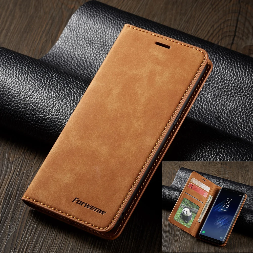 

for samsung note 10 pro Note10 leather Flip case A50 A40 A70 A30 A20 2019 s10 S9 S8 Plus s7 A6 A7 A8 2018 Magnet Wallet Cover