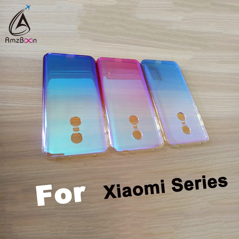 

AmzBoon Case For Xiaomi A1 A2 Luxury Aurora Gradient Color Transparent Coque For mi 8 Redmi 5 Plus Note 5 PRO & 5A Light Cover