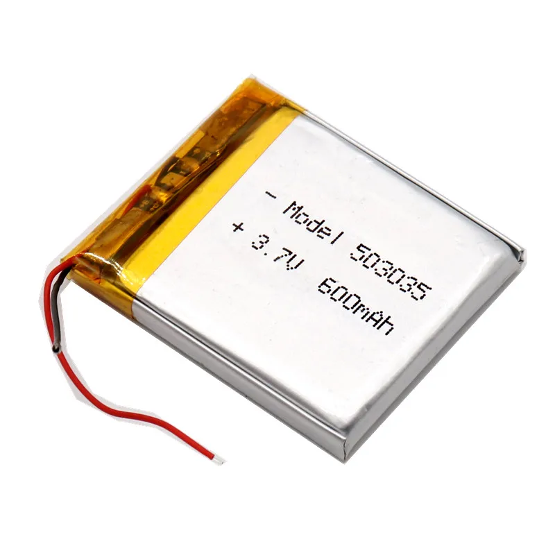 Полимерный аккумулятор 600 mah 3,7 V 503035 умный дом MP3 колонки литий-ионный аккумулятор для dvr gps mp3 mp4 Динамик сотового телефона