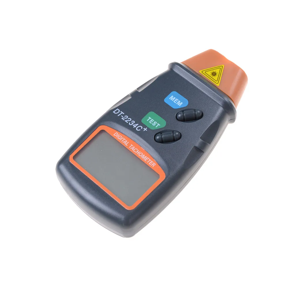 1PCS New Digital photo tachometer digital engine tachometer digital speedometer Digital Laser Photo Tachometer Non Contact Tach