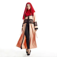 Abaya Muslim Cardigans Long Sleeve Robe Islamic Muslim Women Dress Robe Vintage Jilbab Maxi Arab Clothing Hot