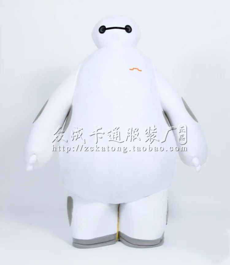 Бесплатная доставка индивидуальный большой герой 6 костюм талисмана Baymax Большой Герой 6 Baymax костюм Хэллоуин талисман костюм