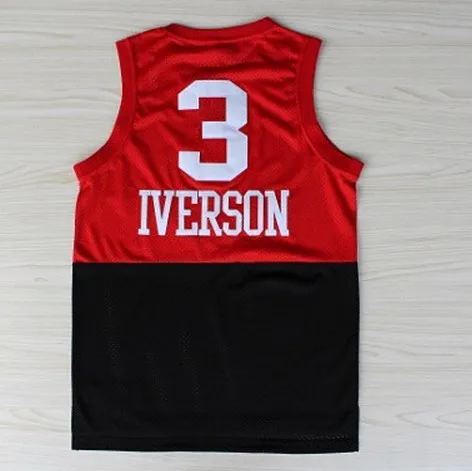 Iverson black and red jersey Clearance