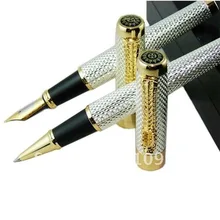 JINHAO 1200 серебряный дождь Дракон ручка и роллер