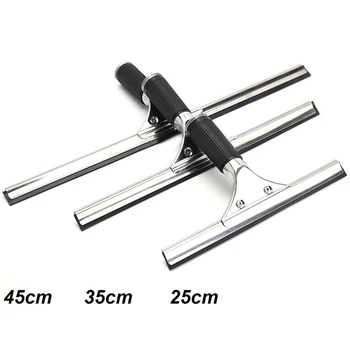 

45CM Stainless Steel Window Glass Wiper Windshield Cleaner Mirror Table Scraper Cleaning Brush Tool