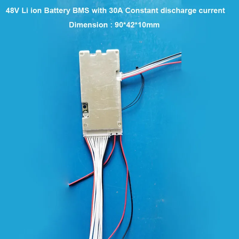 

High quality Li ion 13S 54.6V Battery PCB board with 20A Constant discharge current and On OFF switch for rear rack Battery