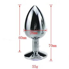 Скраб и размеры тела нержавеющая сталь Кристалл Металл Анальная пробка продукты Анальная пробка для женщин секс игра для взрослых