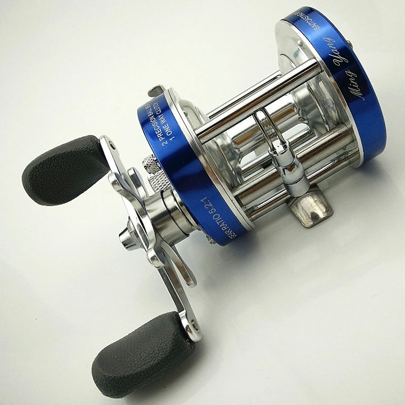 Carretel de Pesca Roda de Pesca Completo Metal Fundido Tambor Roda Isca Fundição Trolling Cl20 – 30 40 50 60 70 80 90 Barco Seawater Pesca no Gelo