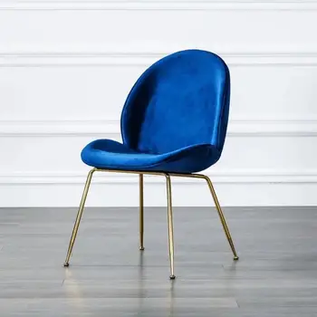 

Free shipping U-BEST stacking cafe chair velvet cover metal dining chair,Popular interior design restaurant fabric dining chair