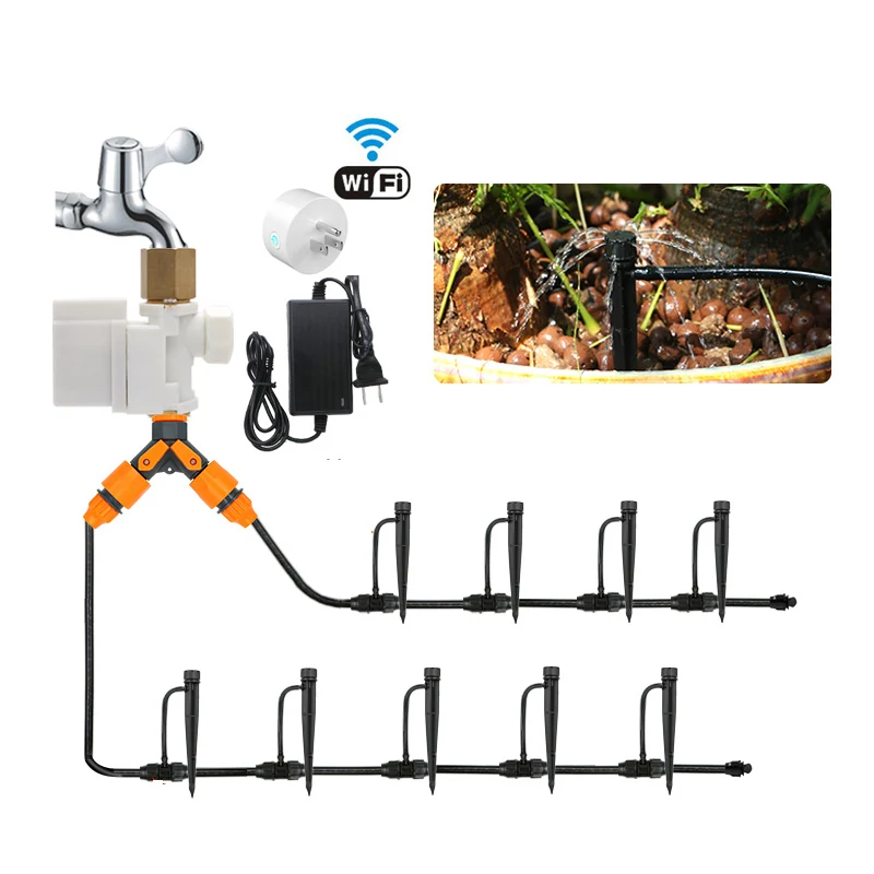 WIFI Garden Watering System Drip Irrigation Mobile Phone Control Garden