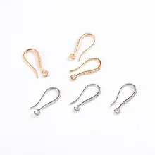 10 шт., новая мода, стиль, металл, золото, родий, серьги-крючки, аксессуары для женщин, сделай сам, изготовление ювелирных изделий