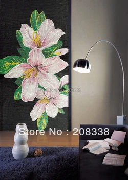 Buy L New Arrival Freeshipping Tablet Floor Building Materials Vivid Garden Hand Made Glass Mosaic Tile Art Wall Mural Decor