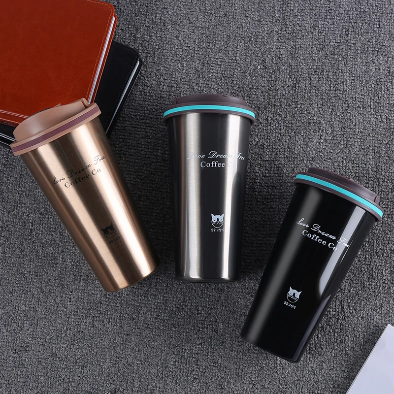 500 мл одеколона кружку кофе термос с крышкой thermocup печать нержавеющей стали