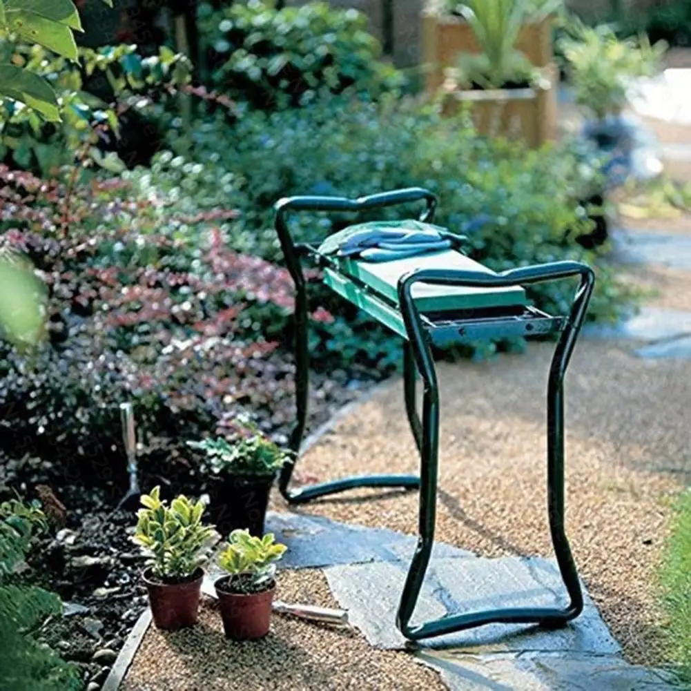 Коврик с небольшой тканевой сумкой сад складной стул складной ремень сумка для инструментов садовая скамейка