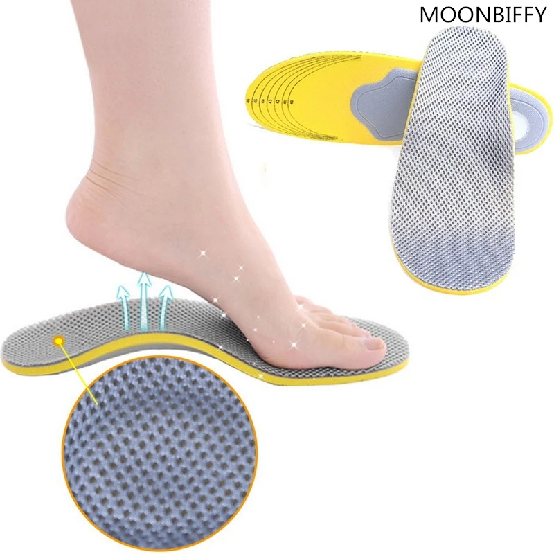 1 pair 3D premium women men comfortable shoes orthotic insoles inserts