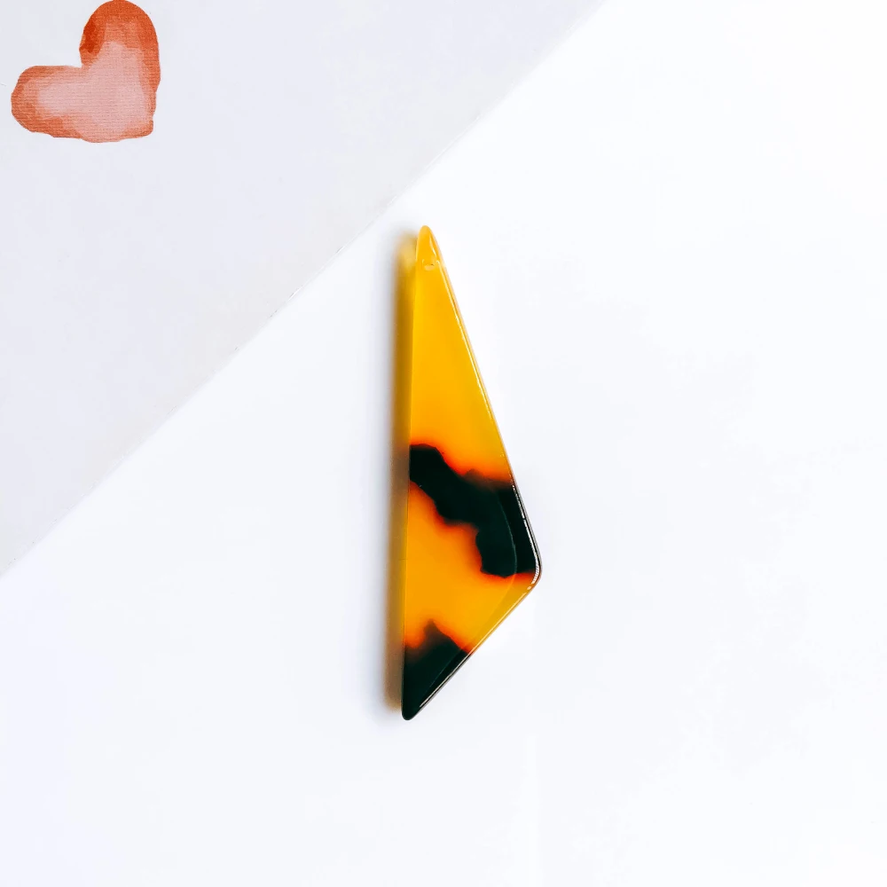 Eardrop 6 цветов треугольные серьги подвеска, ожерелье, амулеты принадлежности для ювелирных изделий материал "сделай сам" 10 шт - Цвет: KP692-11