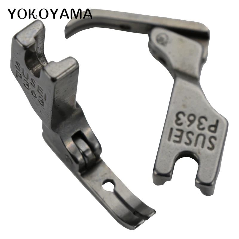 YOKOYAMA 1 шт. прижимная лапка для промышленной швейной машины для ног из нержавеющей стали узкая лапка на молнии P363 для Brother Juki JACK