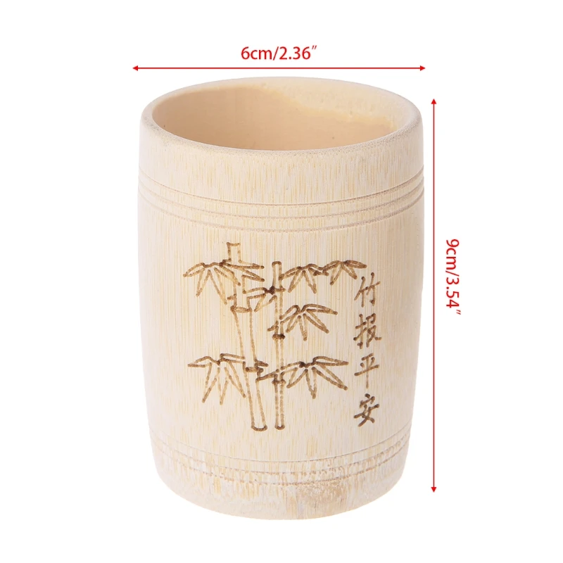 

Traditional Chinese Handmade Natural Bamboo Cup For Tea Water Beer Coffee Juice