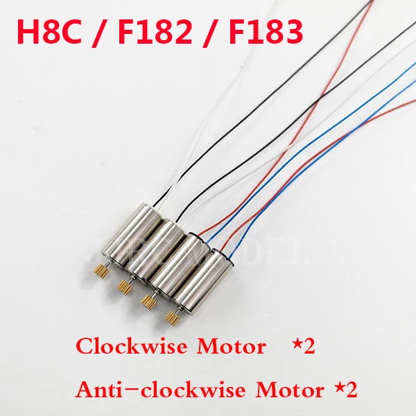 4 шт./лот JJRC H8C Motor / DFD F183 RC Квадрокоптер оригинальный запасные части Аксессуары