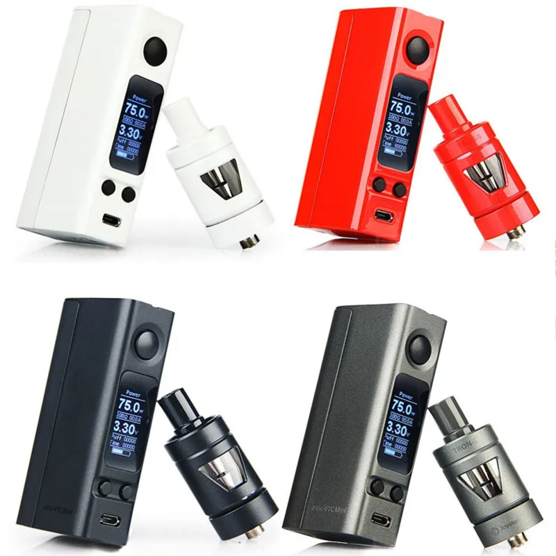 

5pcslots evic vtc mini tron-s V2 kit box mod vape e cigarette with tron Atomizer Tron-S e Cigarettes Vapor VS Vaporesso Target